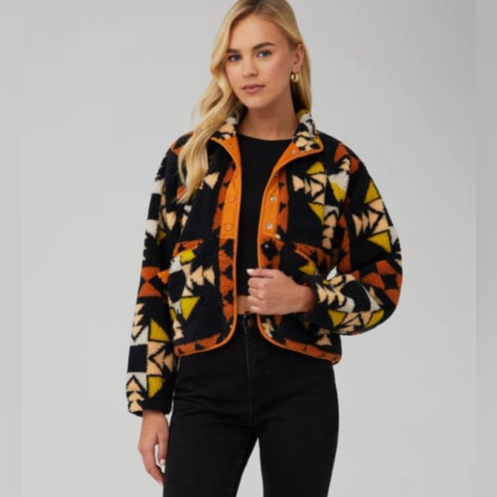 FREE PEOPLE Hit the Slopes Printed Fleece